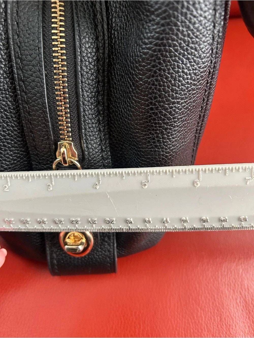 Coach Edie 57125 black pebble leather shoulder bag with gold hardware. Like new! - Picture 12 of 15